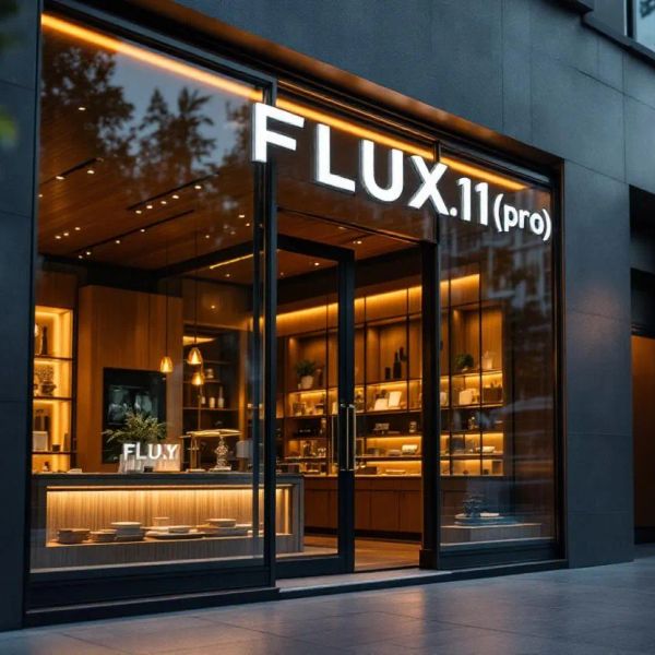 AI image generated by FLUX1.1 [pro] — prompt: A wide, cinematic shot of a sophisticated high-end camera lens boutique at dusk; the shop’s charcoal-grey facade features a minimalist, backlit glass sign that reads "FLUX1.1 [pro]" in elegant, crisp white typography. Warm, amber light spills from the large floor-to-ceiling windows, illuminating polished oak interiors and brass accents. The scene is shot with a shallow depth of field, showcasing rich textures and professional color grading with a realistic, premium atmosphere.