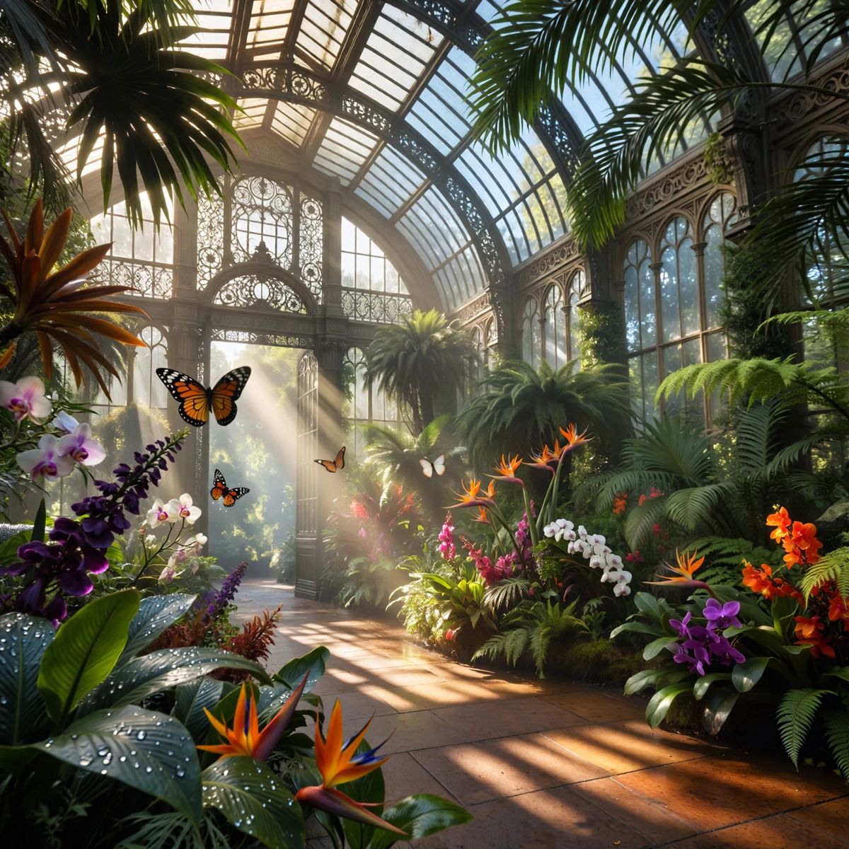 ImagineArt 1.5 (Preview) full size benchmark result for Victorian Greenhouse Oasis