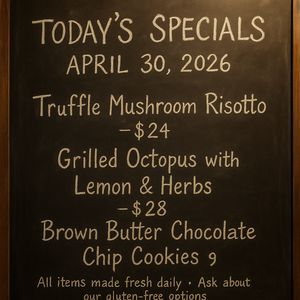 GPT Image 1 — Chalkboard Menu