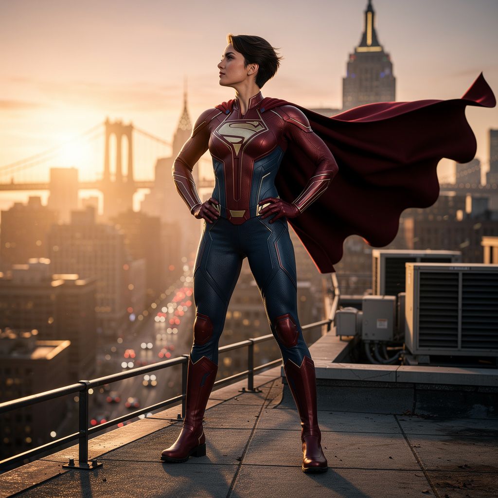 FLUX.2 [max] full size benchmark result for Heroic Super Hero Portrait