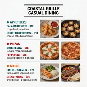 Seedream 5.0 Lite — Modern Clean Menu