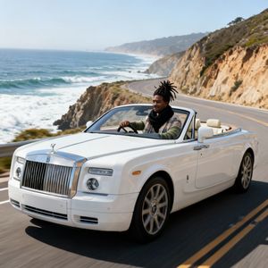 Seedream 4.0 — Man and Car in California