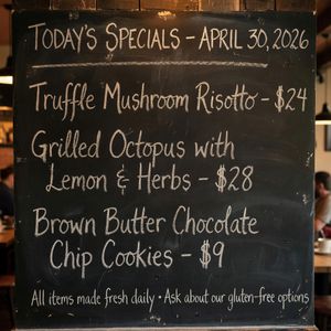 Grok Imagine Image — Chalkboard Menu