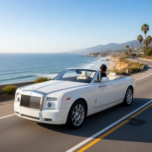 P-Image Edit — Man and Car in California