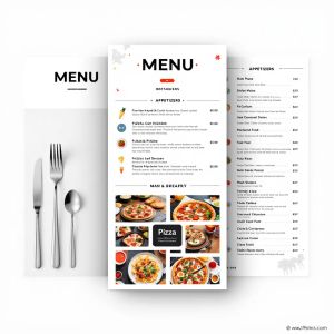 FLUX1.1 [pro] — Modern Clean Menu