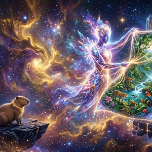 A breathtaking, hyper-realistic wide shot of a celestial ...