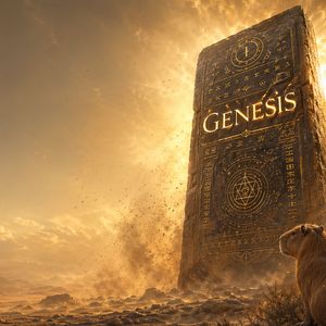 A towering, ancient stone monolith stands amidst a swirli...