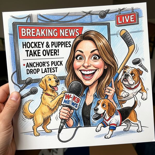 Create a caricature of me and my job. Make it exaggerated and humorous, incorporating my professi...