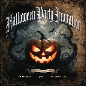 Recraft V4.1 — The Halloween Invitation