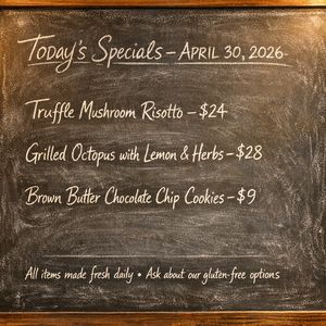 GPT Image 1.5 — Chalkboard Menu