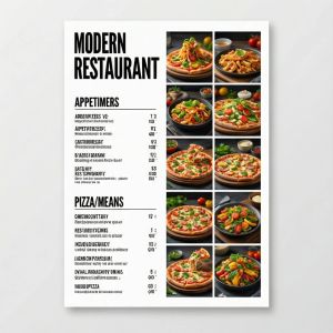 Qwen Image 2512 — Modern Clean Menu
