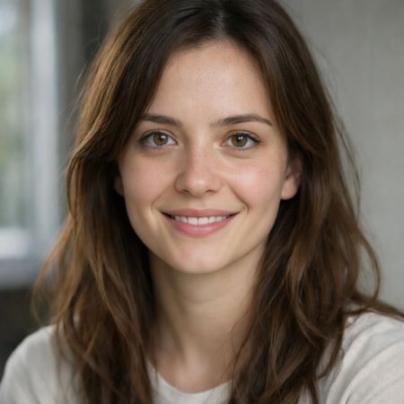 Grok Imagine Image edited result for Neutral Expression to Genuine Smile