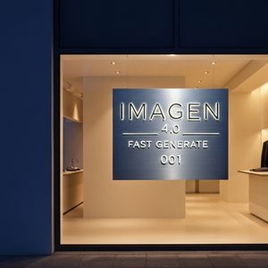 Cinematic wide shot of a high-end, minimalist boutique st...