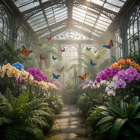 Wan 2.6 benchmark result for Victorian Greenhouse Oasis