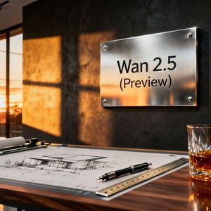 A wide cinematic shot of a sophisticated, high-end design...