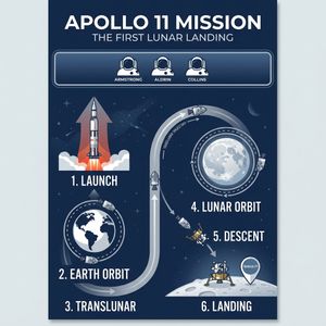 Nano Banana Pro — Apollo 11: Journey to Tranquility