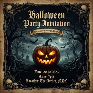 Nano Banana Pro — The Halloween Invitation