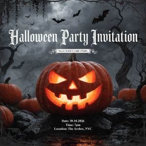 Recraft V4 Pro — The Halloween Invitation
