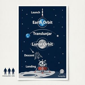Qwen Image 2.0 — Apollo 11: Journey to Tranquility