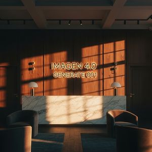 A wide, cinematic shot of a high-end, boutique hotel lobb...