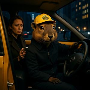 FLUX.1 Kontext [dev] — The Capybara Taxi Driver