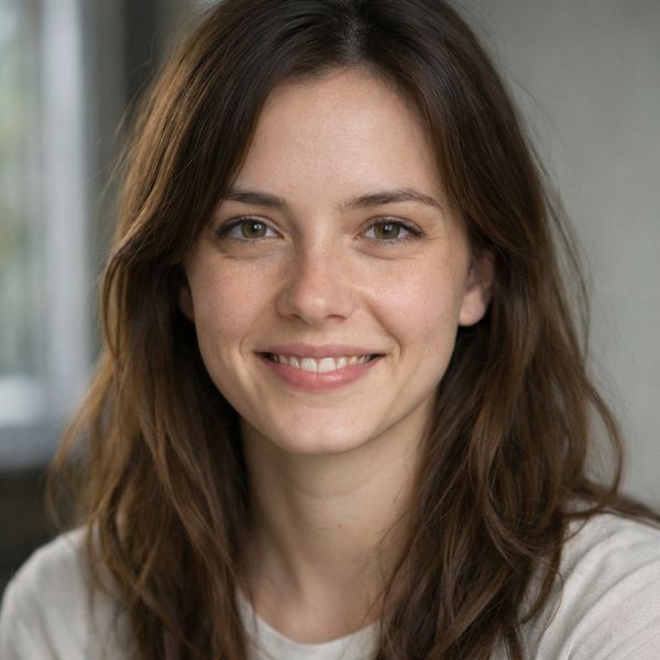 AI image generated by Nano Banana Pro, ranked #2 of 14 in the "Neutral Expression to Genuine Smile" arena challenge — prompt: {
  "action": "image_edit",
  "reference": "uploaded neutral portrait",
  "change": "Warm genuine Duchenne smile: lips curved up, slight natural teeth, soft eye crinkles, subtle cheek raise",
  "details": "Realistic smiling skin (dimples if present, soft cheek shadows), slightly brighter eyes; keep exact eye shape/color/iris",
  "preserve_exact": "Face identity/structure, eyes/nose/lips/eyebrows, hair, skin texture/pores/freckles, makeup, clothing, head pose, background, lighting, shadows, framing",
  "no_changes": "No face shape change, no new features, no gaze shift, no hair/clothing/lighting/background edits",
  "style": "Ultra-photorealistic 8K portrait, sharp face focus, natural soft lighting, realistic skin glow"
}