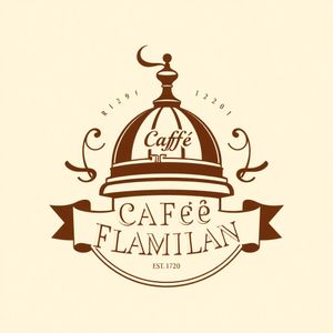 FLUX.1 [schnell] FP8 — Vintage Cafe Logo