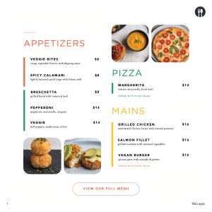 Recraft V4.1 Pro — Modern Clean Menu