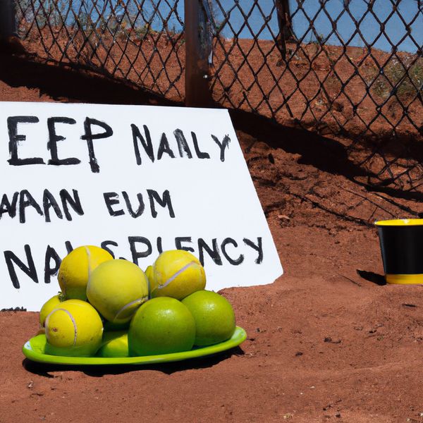 AI image generated by DALL-E 2 — prompt: A green sign that says "Very Deep Learning" and is at the edge of the Grand Canyon, Two baseballs to the left of three tennis balls, and A plate that has no bananas on it. There is a glass without orange juice next to it.