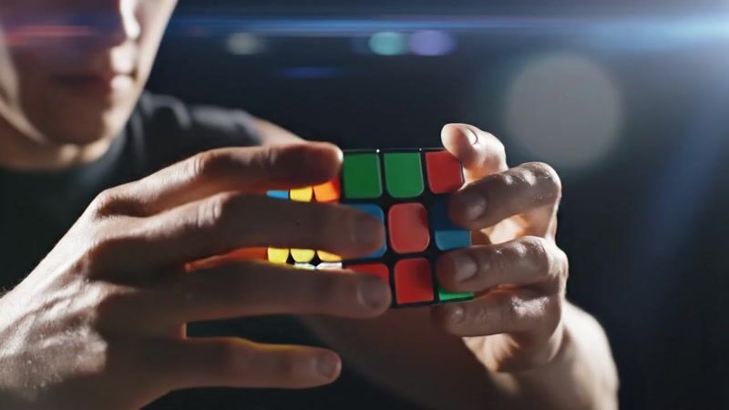 AI video generated by Veo 3.1 Fast — arena challenge: The Rubik's Gauntlet
