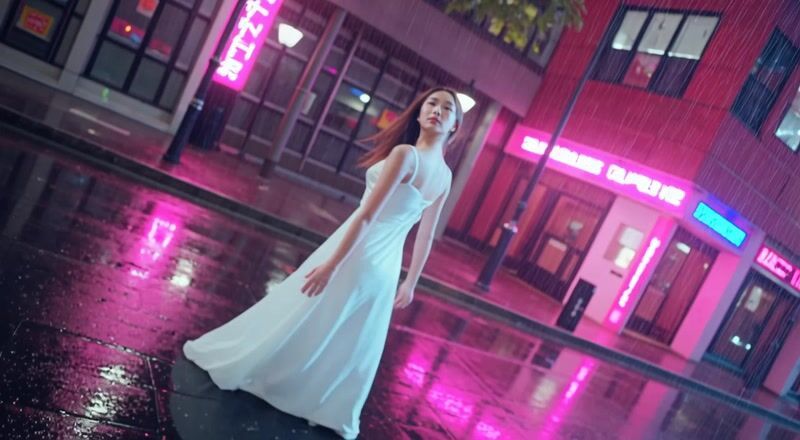 AI video generated by P-Video — arena challenge: Neon Rain Reverie