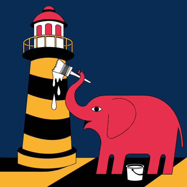 Winning image by Recraft V4.1 Pro SVG for The Elephant Artist
