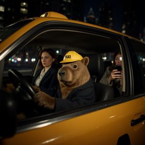 FLUX.1 Krea [dev] — The Capybara Taxi Driver