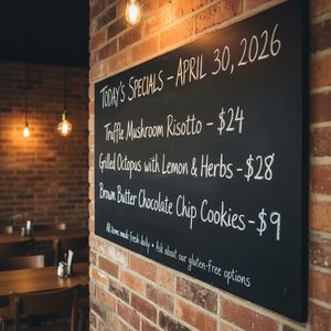 Nano Banana — Chalkboard Menu