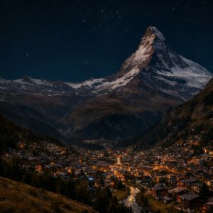 Change the scene to night: a deep, dark sky with subtle, ...