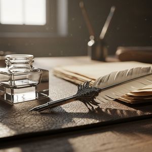 A hyper-realistic, macro close-up of a weathered leather ...