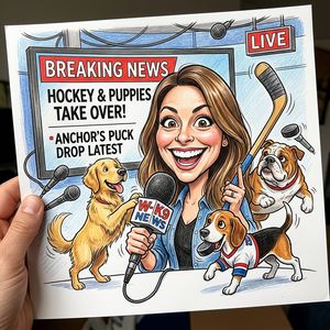 Create a caricature of me and my job. Make it exaggerated...