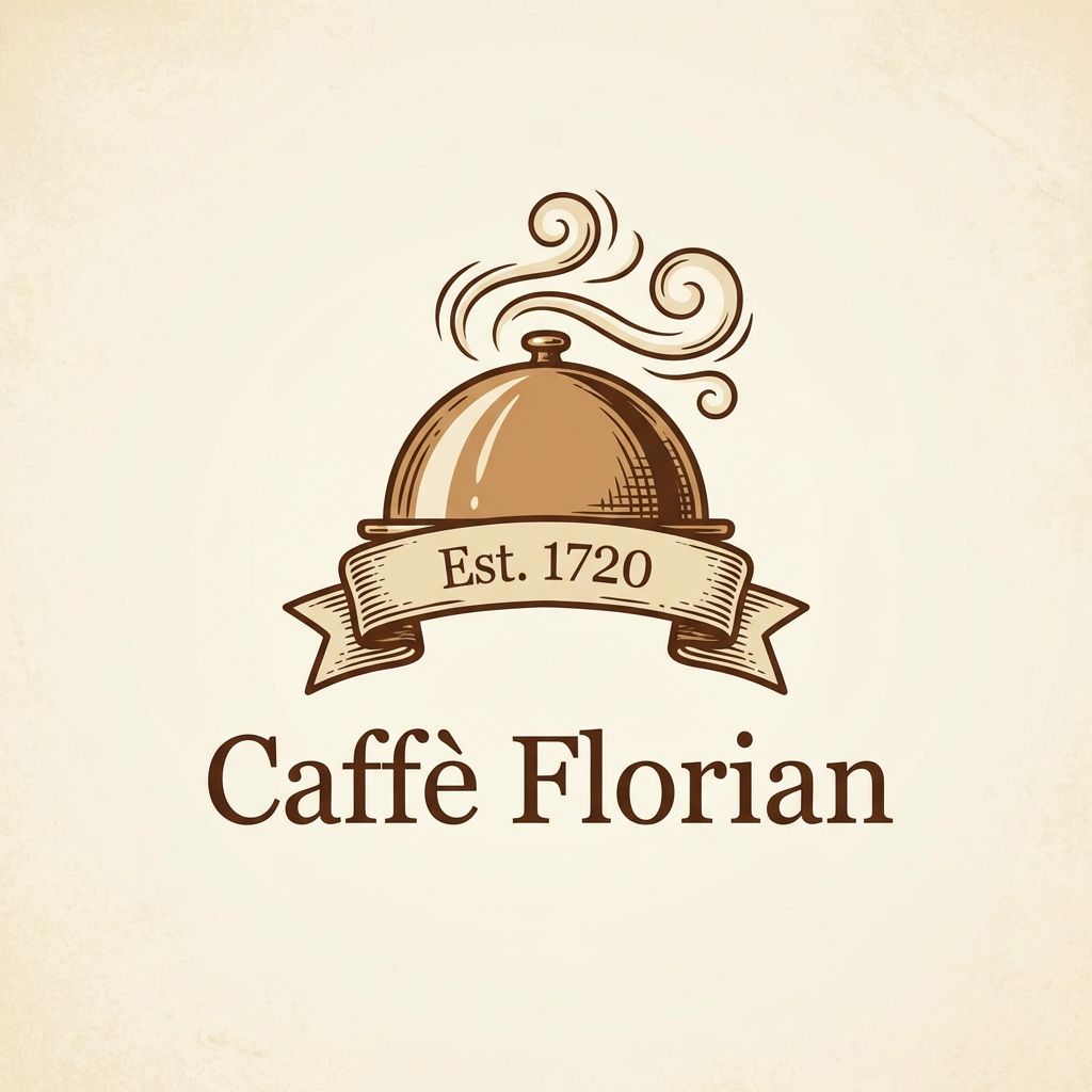 Nano Banana Pro full size benchmark result for Vintage Cafe Logo