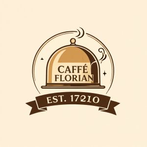 HiDream I1 Fast — Vintage Cafe Logo