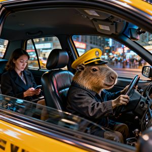 Vidu Q2 — The Capybara Taxi Driver