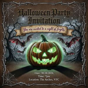 Qwen Image 2.0 Pro — The Halloween Invitation