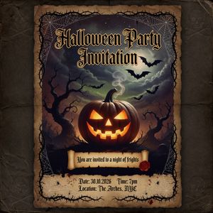 Grok Imagine Image Pro — The Halloween Invitation