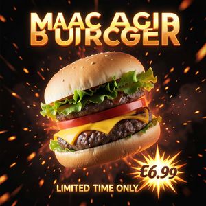 FLUX.2 [klein] 4B — Magic Burger Explosion: Fiery Photorealism Challenge