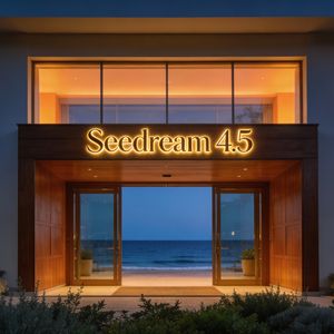 A cinematic, wide 16:9 shot of a high-end coastal boutiqu...