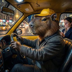 Qwen Image Max — The Capybara Taxi Driver