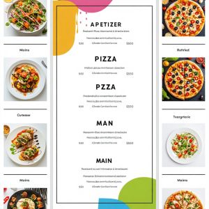 Stable Diffusion 3.5 Large — Modern Clean Menu