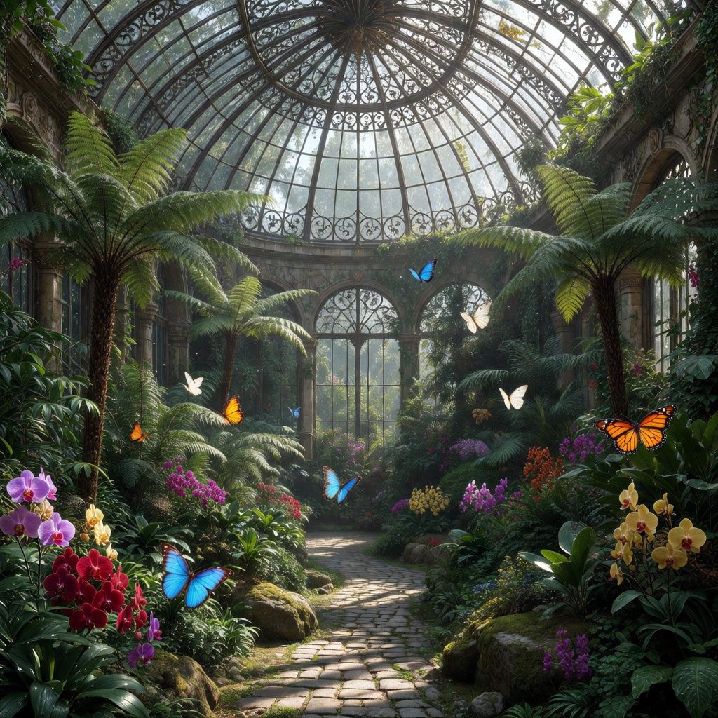 Grok Imagine Image Pro full size benchmark result for Victorian Greenhouse Oasis