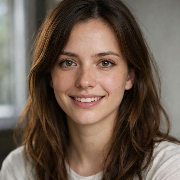 {
  "action": "image_edit",
  "reference": "uploaded neutral portrait",
  "change": "Warm genu...