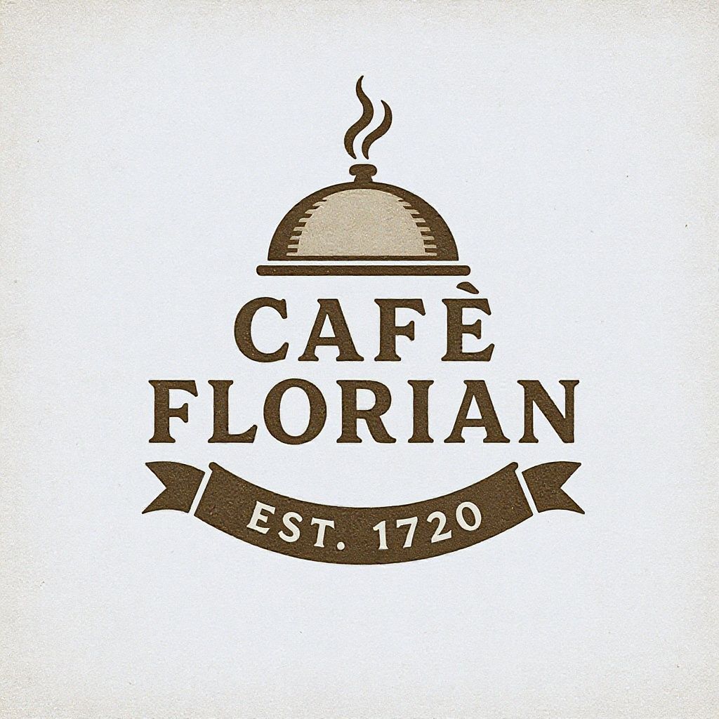 FLUX.1 Kontext [pro] full size benchmark result for Vintage Cafe Logo