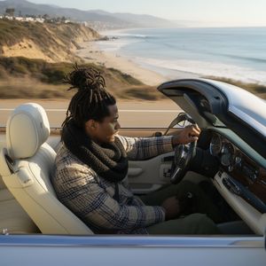 FLUX.2 [dev] — Man and Car in California